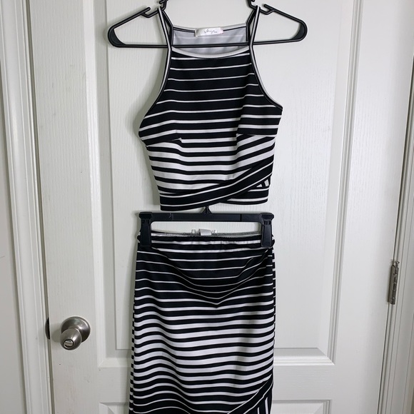 Striped Two Piece - Picture 1 of 1